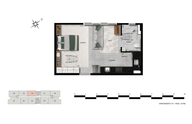 REVENDA IMÓVEIS MG - Apartamento 1 e 2 quartos - Aldea Vale do Sereno 11