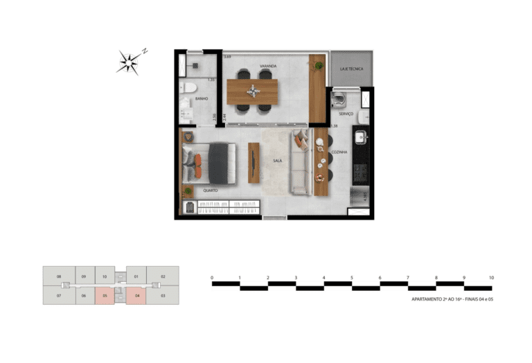 REVENDA IMÓVEIS MG - Apartamento 1 e 2 quartos - Aldea Vale do Sereno 14