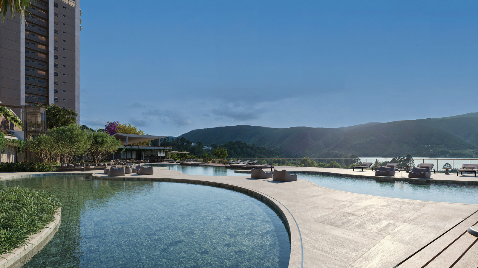 Revenda Imóveis MG - Apartamento 2 e 3 quartos -Hyde Park - Lagoa dos Ingleses piscina
