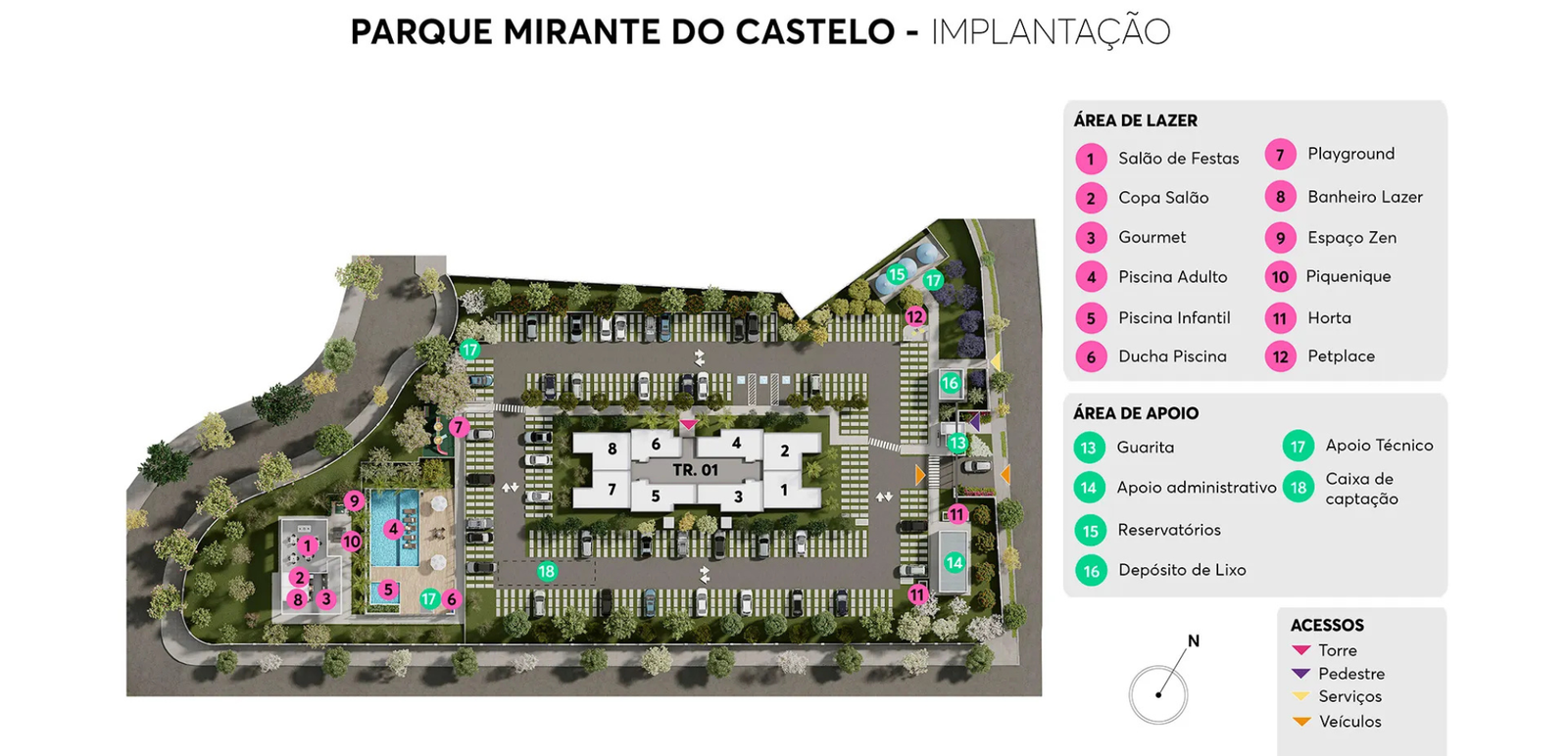 Revenda Imóveis MG - Apartamento 1 e 2 quartos - Castelo - Mirante Castelo - planta 1