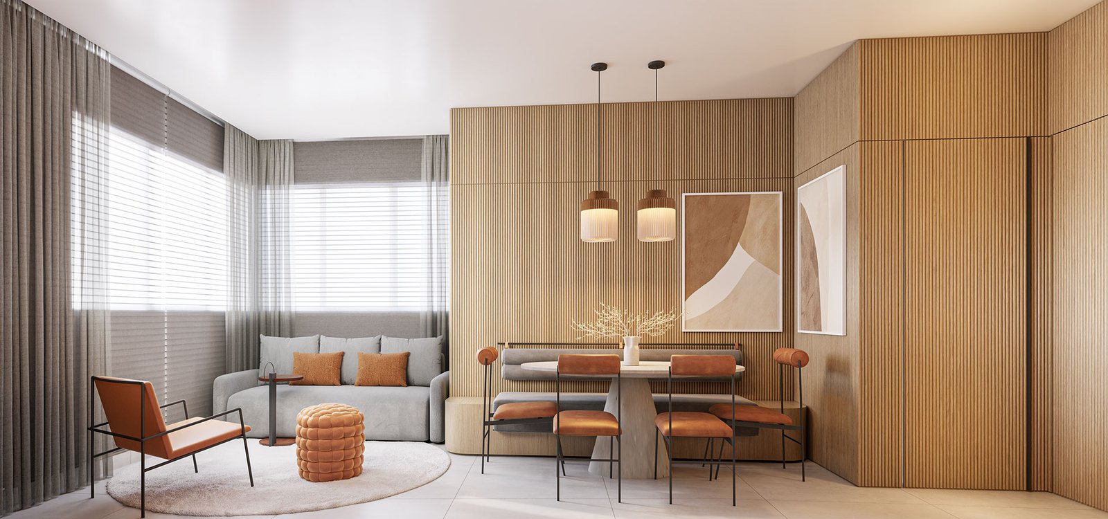 Revenda Imóveis MG - apartamento 3 quartos - Santa Lúcia - Falls Residencial- Sala