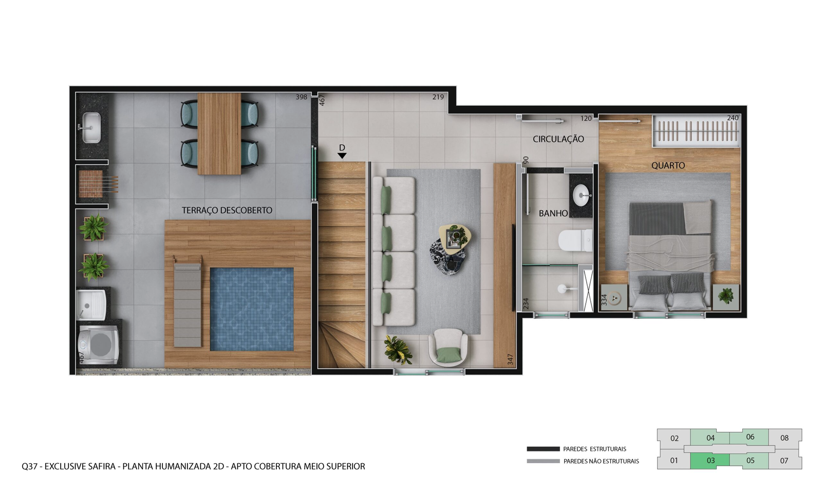 Revenda Imóveis MG - apartamento 2 e 3 quartos - Contagem - Exclusive Safira_COBERTURA-MEIO-SUPERIOR-N02_V02_R01_1-scaled