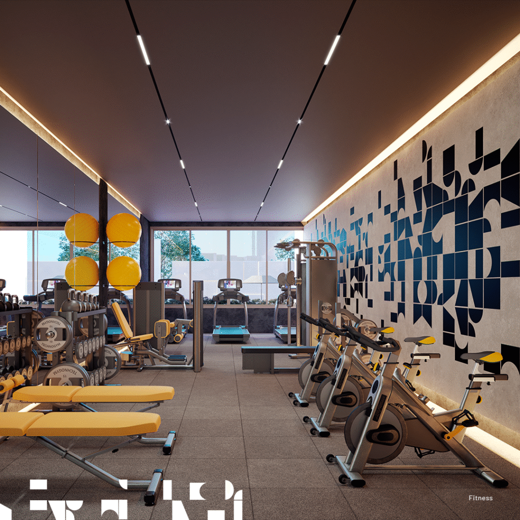 Revenda Imóvis MG - Apartamento 2 e 3 quartos - Serra - Domus Serra - academia