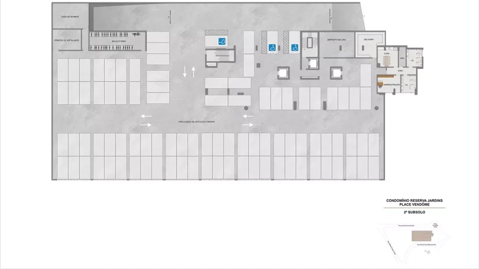 Revenda Imoveis MG - 4 quartos com suíte - Jardinaves Nova Lima - Place-Vendome--2o-subsolo-garagem-960x540
