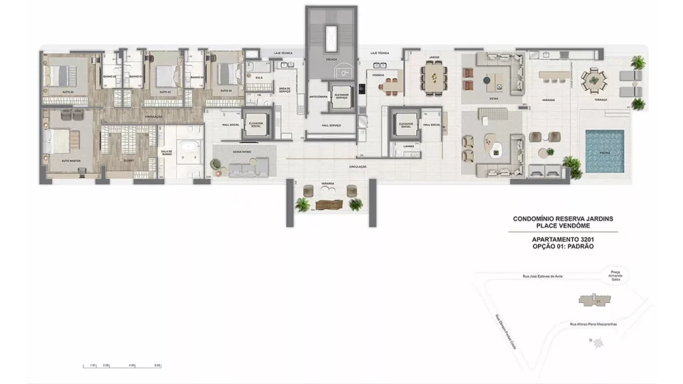 Revenda Imoveis MG - 4 quartos com suíte - Jardinaves Nova Lima - Place-Vendome-cobertura-linear-3201-466m2-960x540