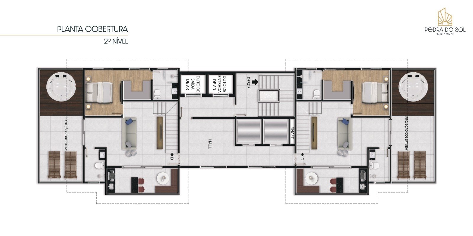 Revenda Imóveis MG - Residencial Pedra do Sol 3 Quartos Coração de Contagem - planta 2