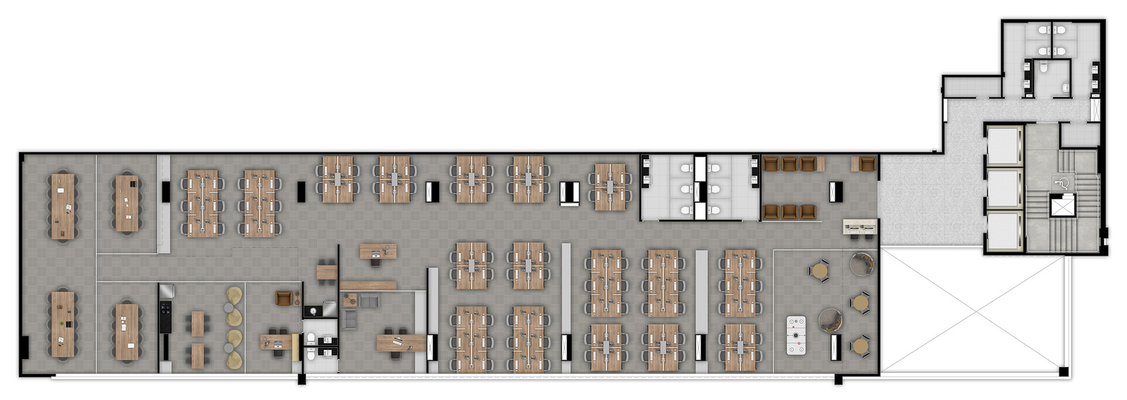 Revenda Imóveis MG - Salas Comerciais - HISTORY CORPORATE Funcionários - _BOA_P08_2_e_3_Pavimento