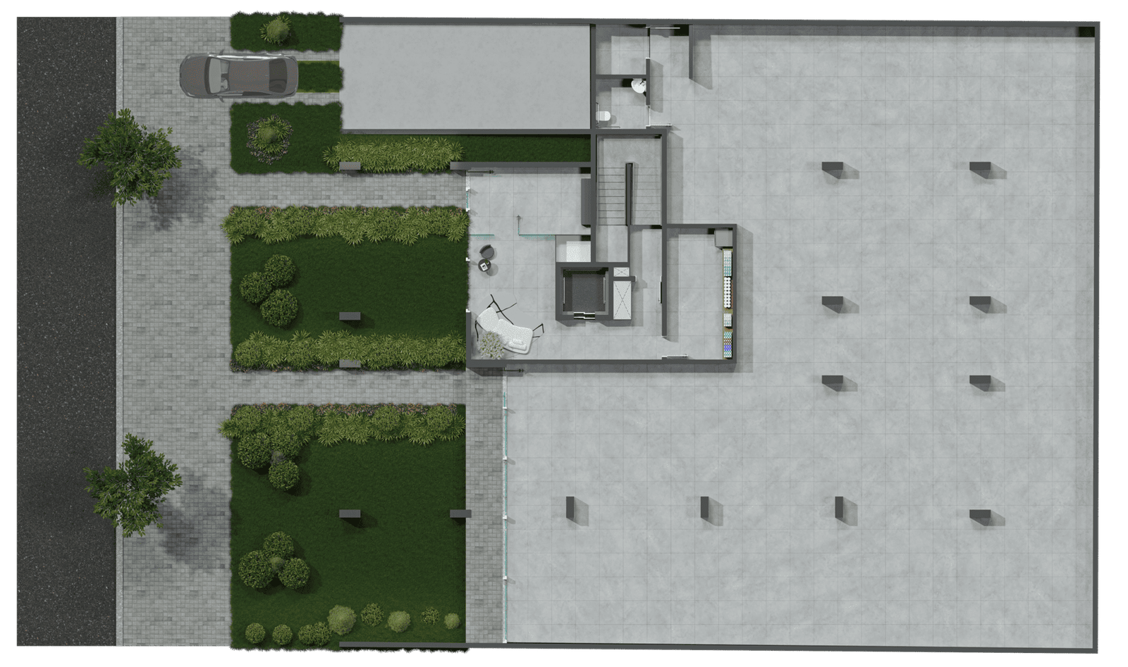 Revenda Imoveis MG - Studio ORB Residence Av. Barbacena – Barro Preto BH - Planta Térreo