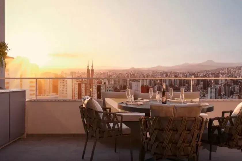 Revenda Imóveis MG - apartamentos 22 e 3 quartos - Luxemburgo - One View - Terraço