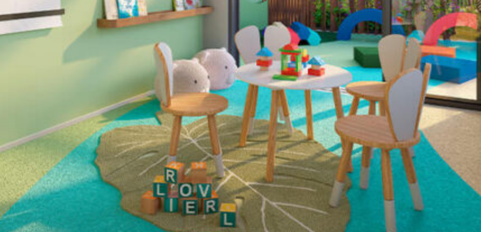 Apartamento 1 e 2 Suítes no Vila da Serra Skyline - Espaço Kids