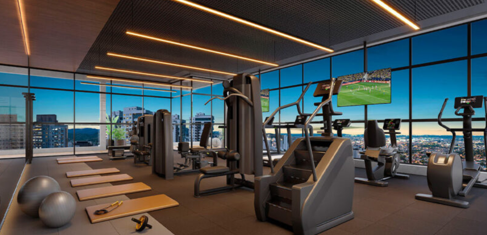 Apartamento 1 e 2 Suítes no Vila da Serra Skyline - Fitness Rooftop