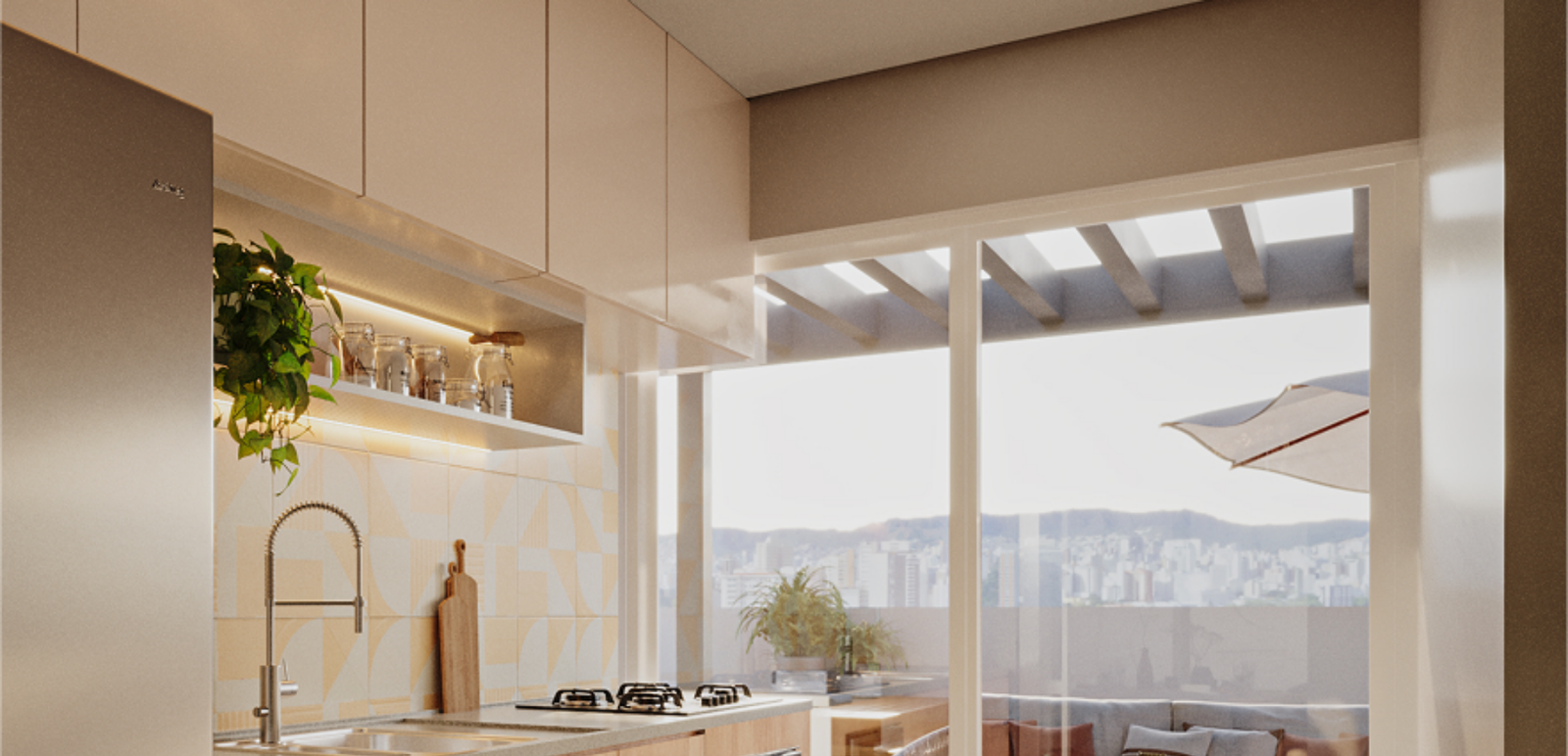 Revenda Imóveis MG - Apartamento 2 e 3 Quartos no Parque Novo Progresso - Edifício Júlio Borges - cozinha 2