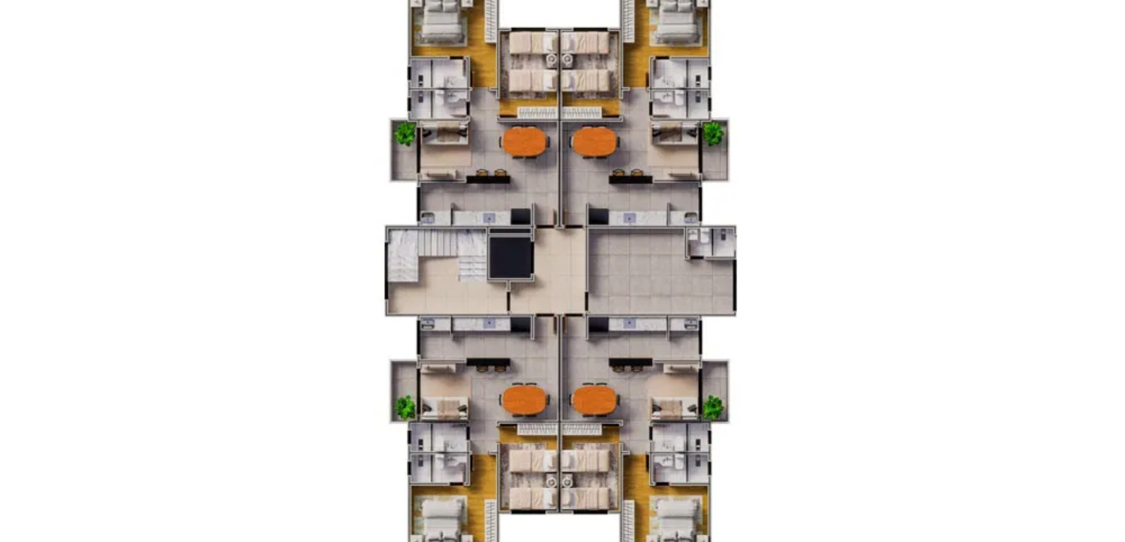 Revenda Imóveis MG - Apartamento 2 e 3 Quartos no Parque Novo Progresso - Edifício Júlio Borges - planta 3