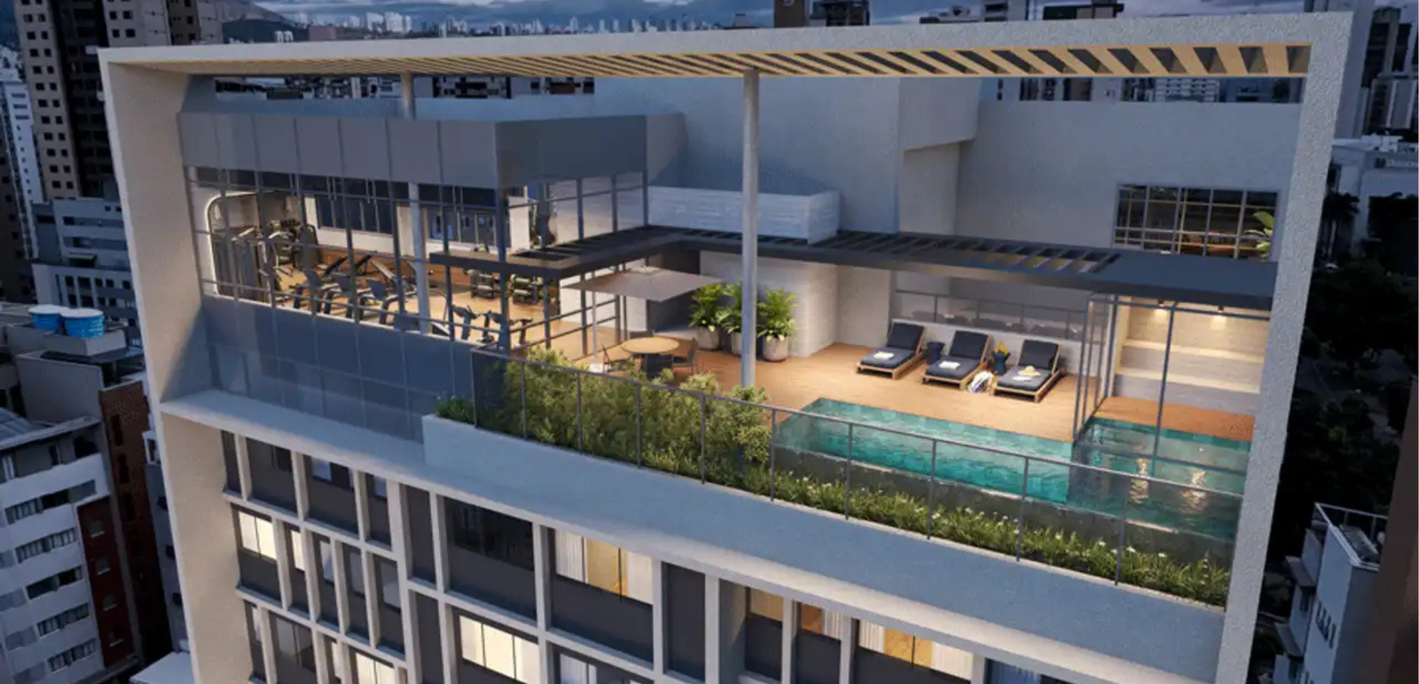 Revenda Imóveis MG -Apartamento Studio no Lourdes - Carbon - 1