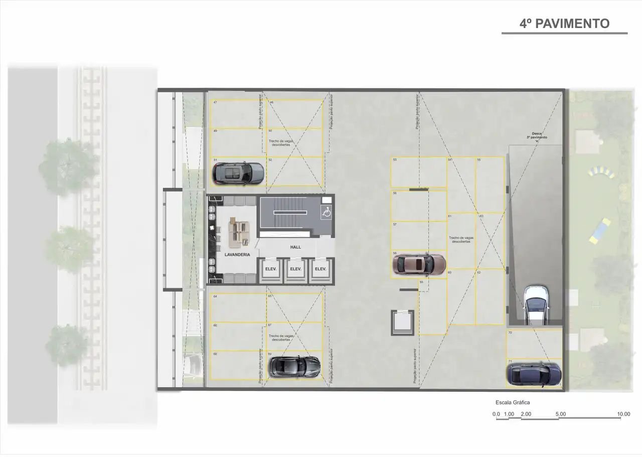 Revenda Imóveis MG -Apartamento Studio no Lourdes - Carbon - Planta 4