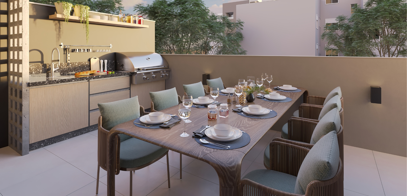 Revenda Imoveis MG - Apartamento 2 quartos no Barreiro em Belo Horizonte com lazer completo - Del Plata -TERRACO_PRIVATIVO_204_FRENTE_SALA_5