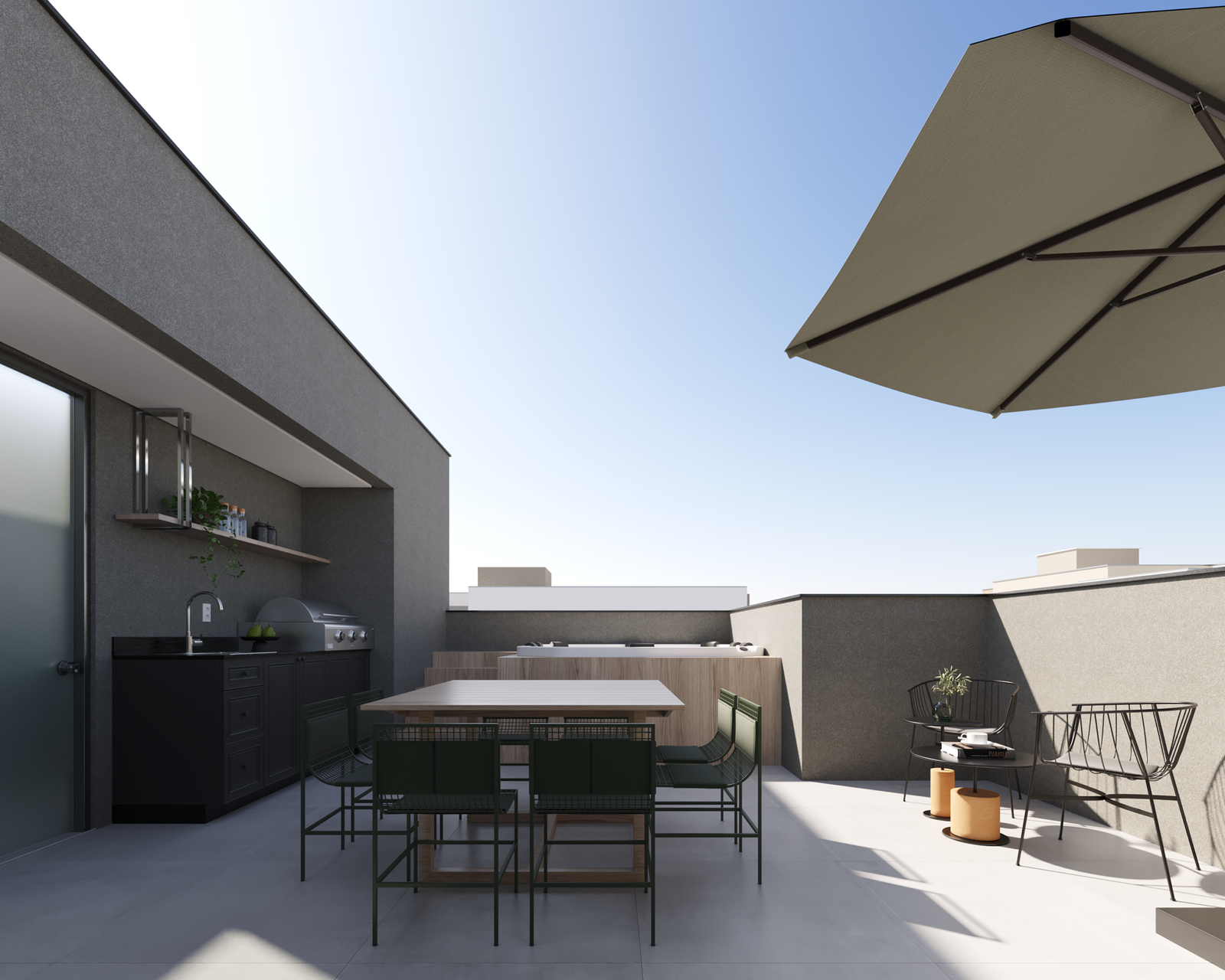 Apartamento 2 quartos no Barreiro Del One_Cobertura_Terrac╠ºo