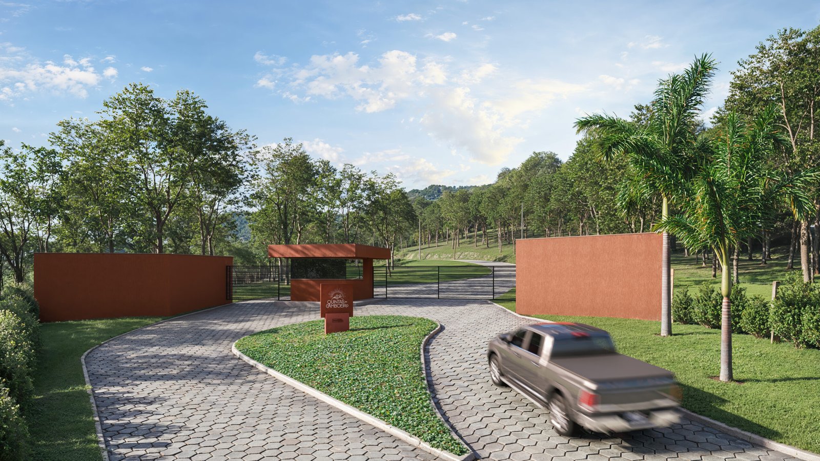 Reevnda Imóveis MG - Lotes de Alto Padrão em Caeté MG a partir de 20.000 m² -Quintas_Camboeiro_Portaria_B