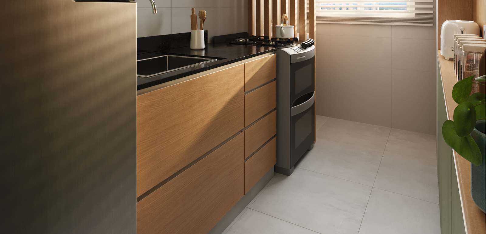 Revenda Imoveis MG - Apartamento 2 quartos no Barreiro em Belo Horizonte com lazer completo (Del Iara) cozinha tipo 2