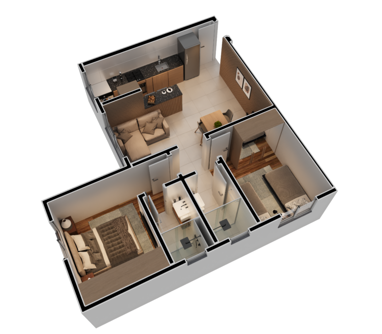 Revenda Imoveis MG - Apartamento 2 quartos no Barreiro em Belo Horizonte com lazer completo - Del Plata - 02_Apto_tipo_final_03_5k