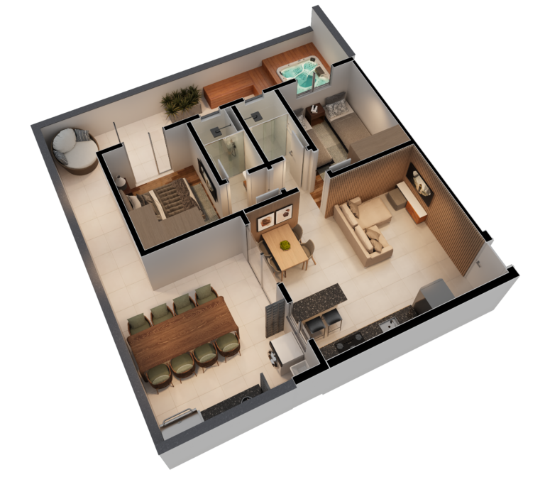 Revenda Imoveis MG - Apartamento 2 quartos no Barreiro em Belo Horizonte com lazer completo - Del Plata - 07_Apto_204_AP_5k