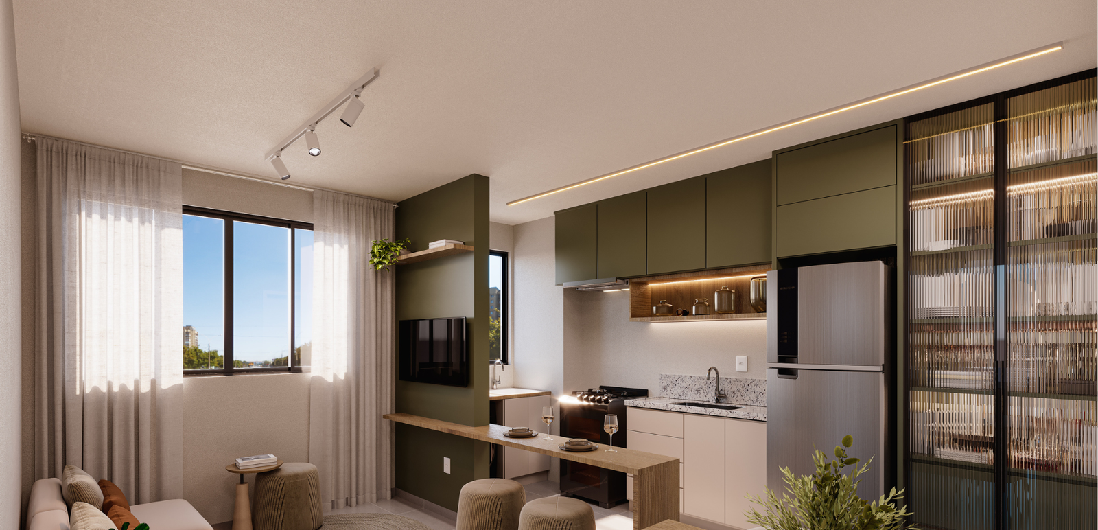 Revenda Imoveis MG - Apartamento 2 quartos no Ouro Preto em Belo Horizonte Città Primo - living 1