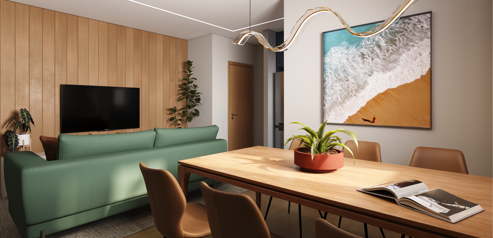 Revenda Imoveis MG - Apartamentos de 2 e 3 Quartos em Santa Luzia - City Garden - Sala de Estar