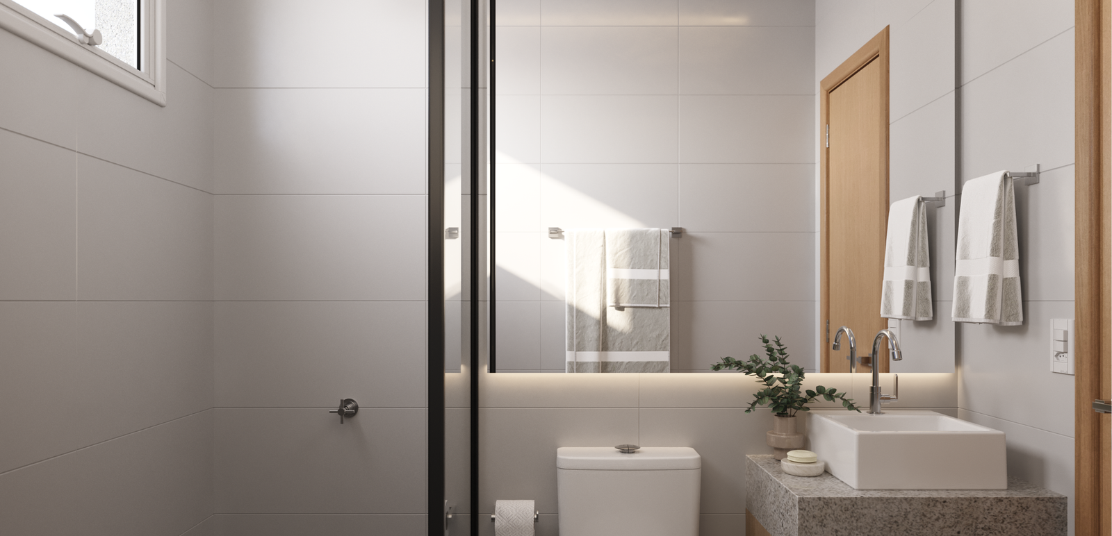 Revenda Imoveis MG - Apartamentos de 2 e 3 Quartos em Santa Luzia - City Garden - banheiro 1