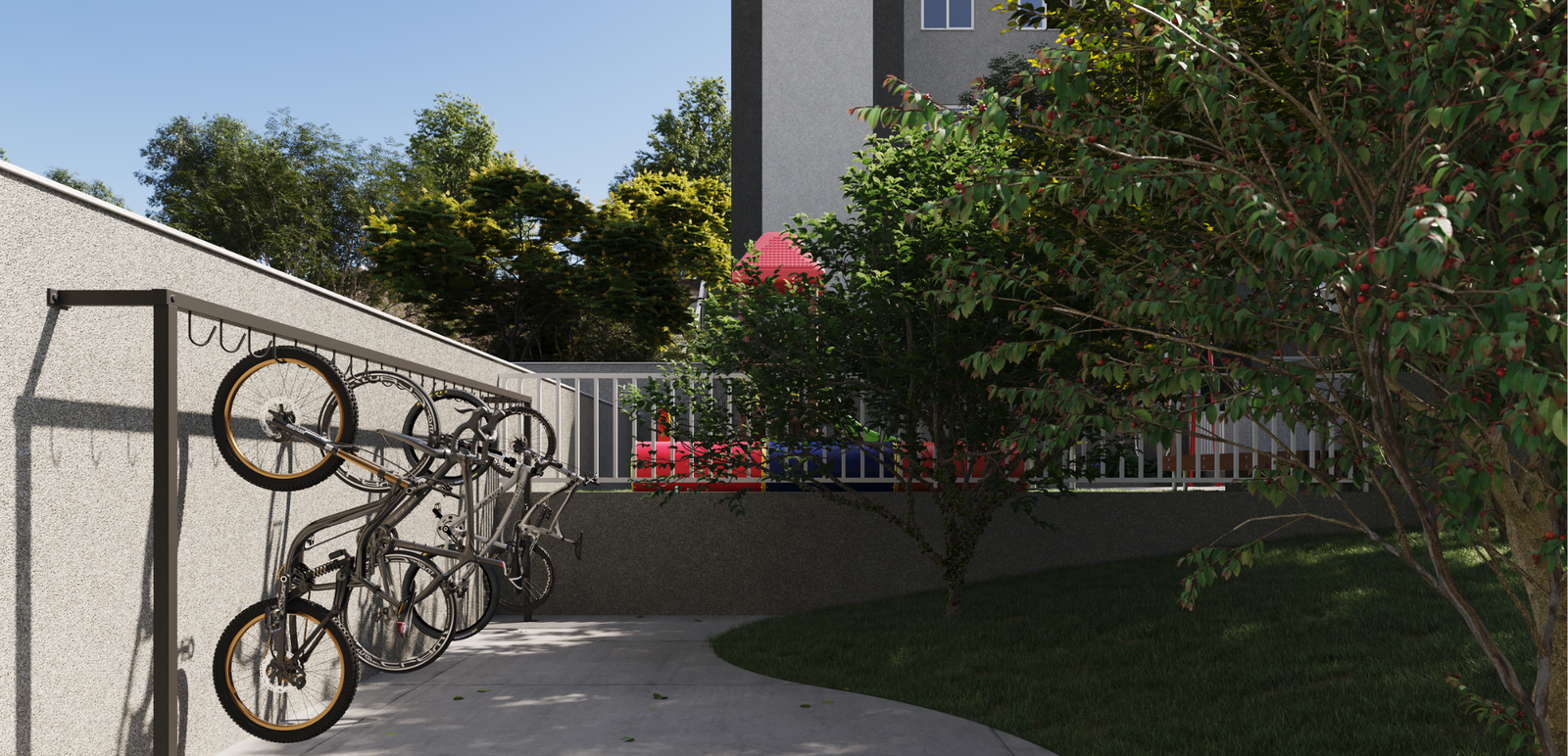 Revenda Imoveis MG - Apartamentos de 2 e 3 Quartos em Santa Luzia - City Garden - bicicletário