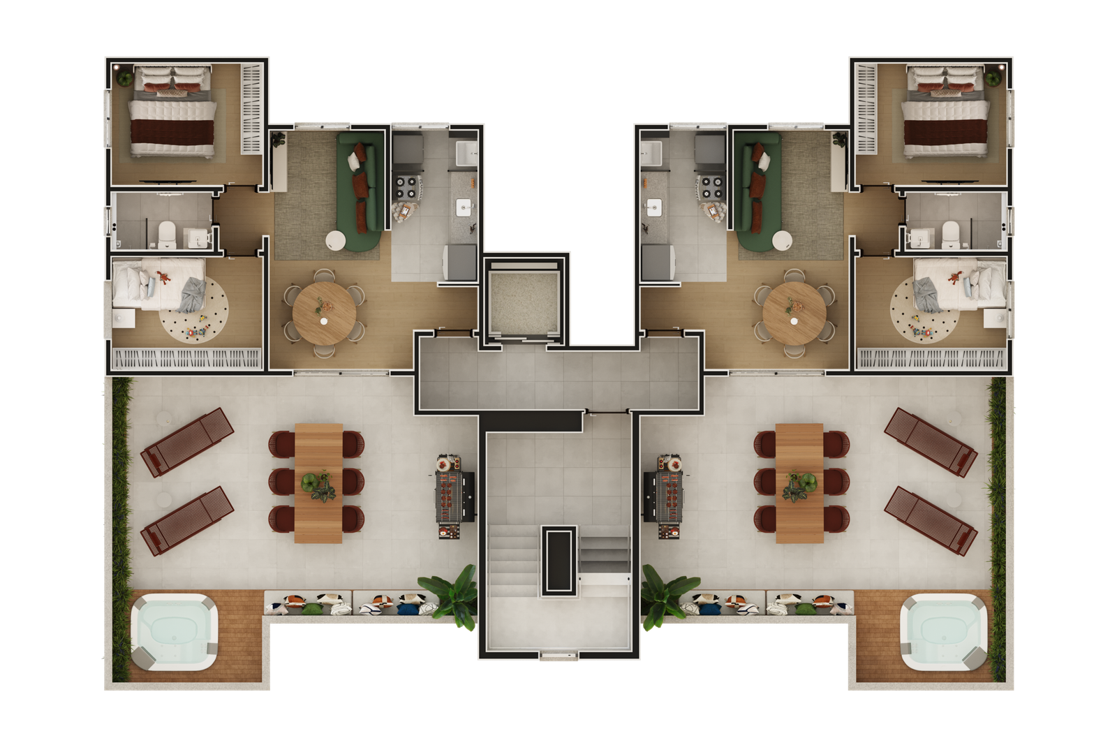 Revenda Imoveis MG - Apartamentos de 2 e 3 Quartos em Santa Luzia - City Garden_Humanizada_Pvt_10_High