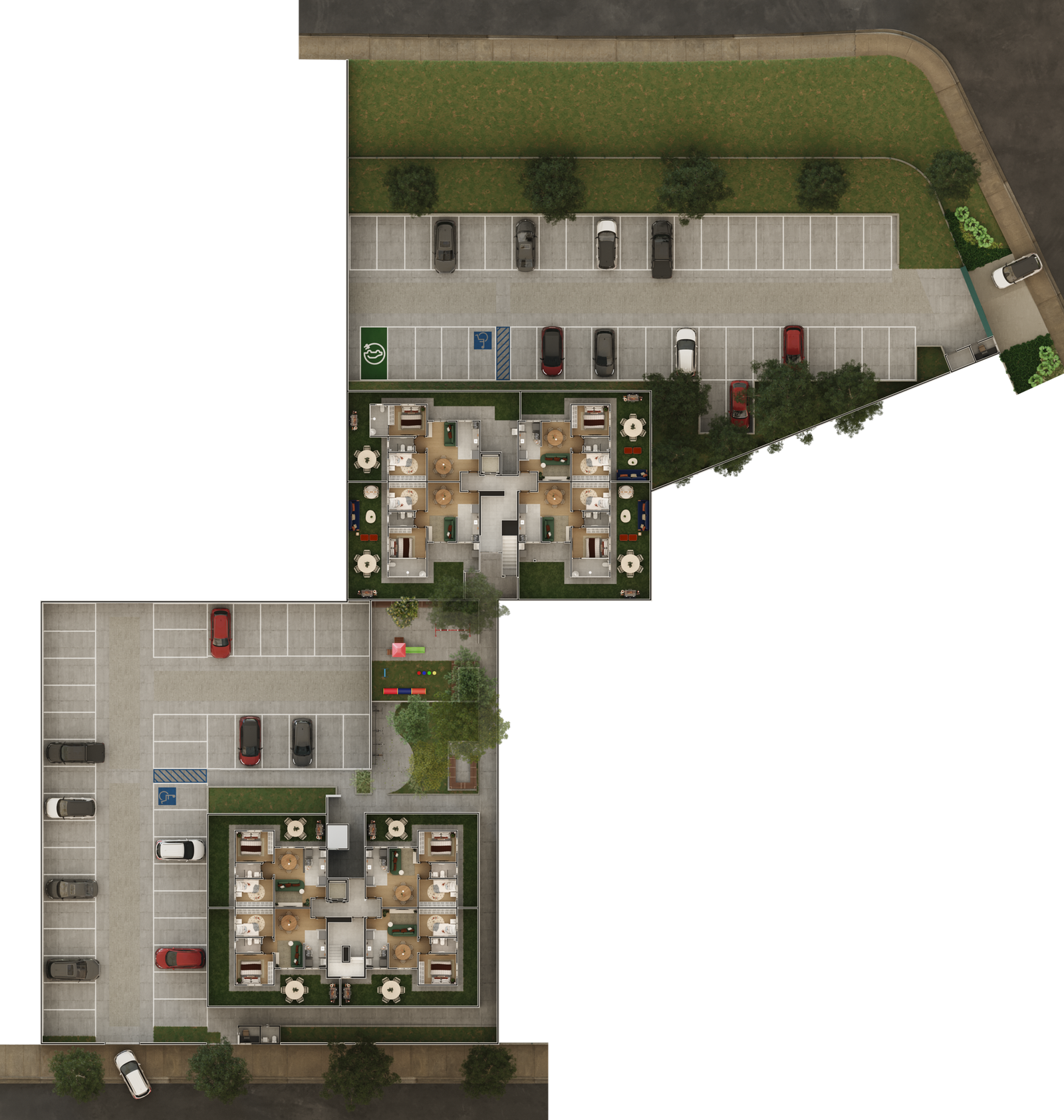 Revenda Imoveis MG - Apartamentos de 2 e 3 Quartos em Santa Luzia - City Garden_Terreo_High