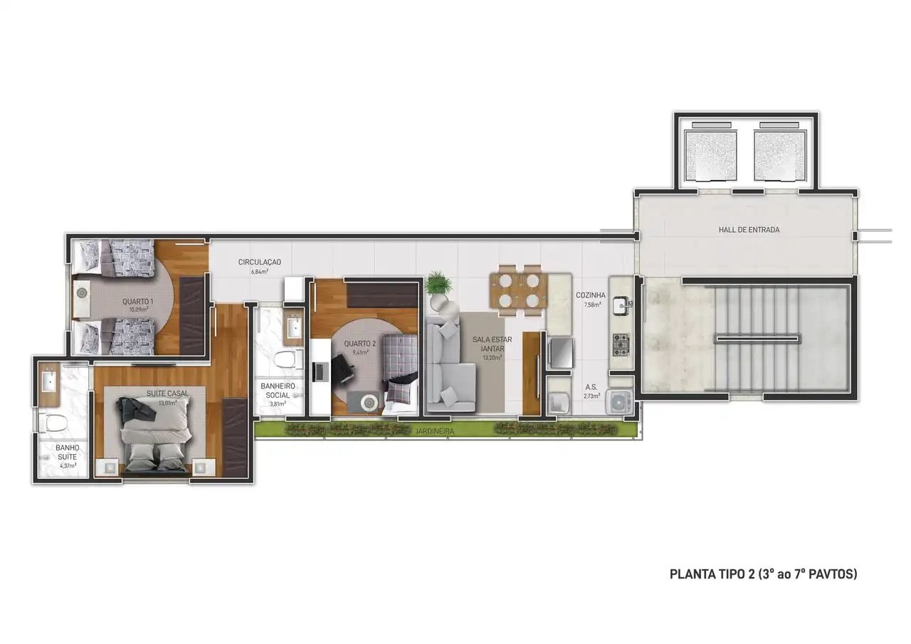 Revenda Imoveis MG - Apartamentos de 2 e 3 Quartos no Sagrada Familia - Vistas - Apartamento_tipo
