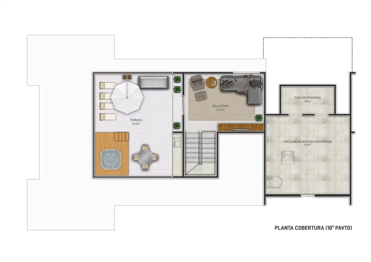 Revenda Imoveis MG - Apartamentos de 2 e 3 Quartos no Sagrada Familia - Vistas - Cobertura_duplex_-_1_pavimento