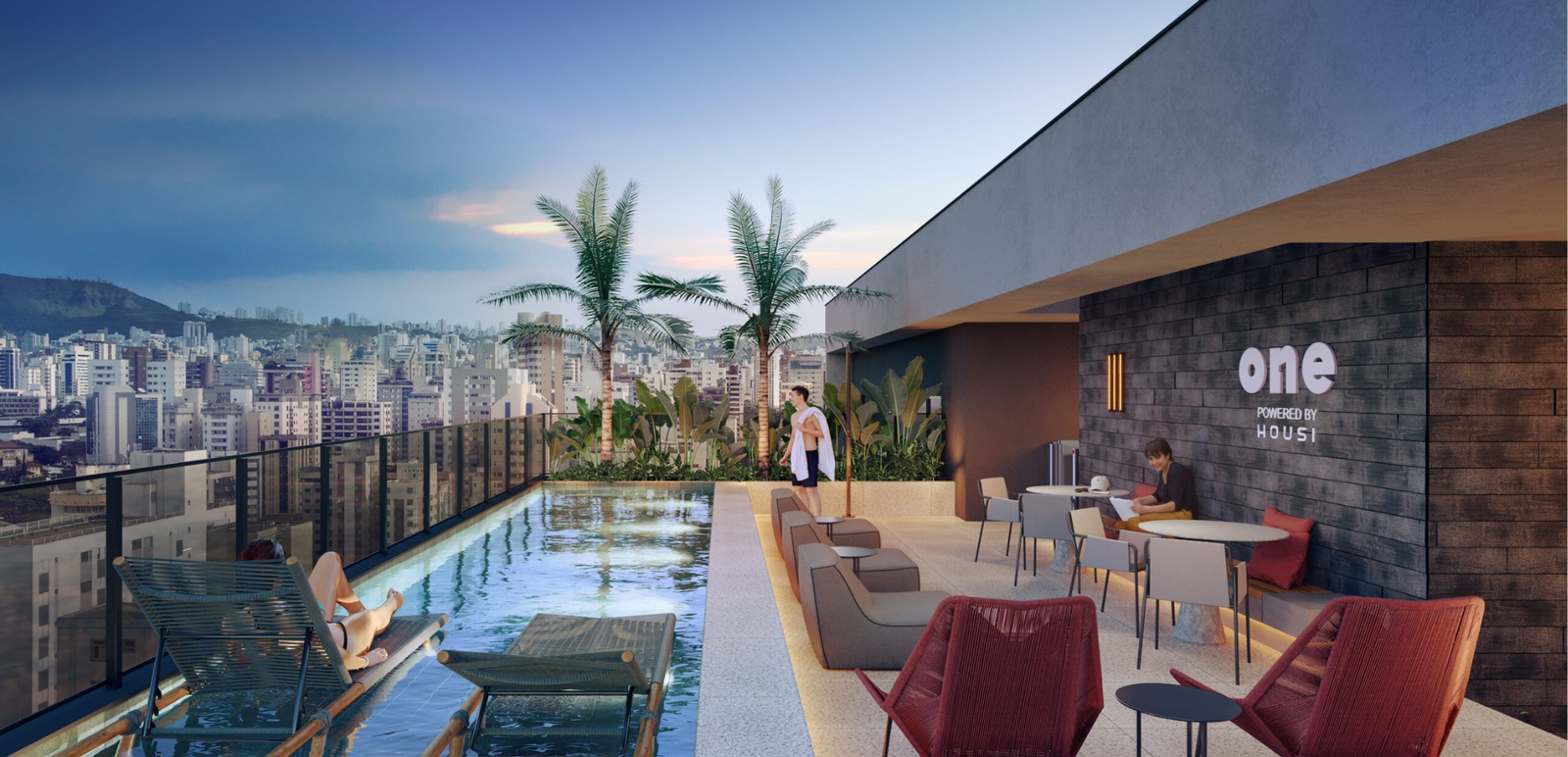 Revenda Imoveis MG - Apartamento 1 e 2 quartos - Centro - One Residence - 5