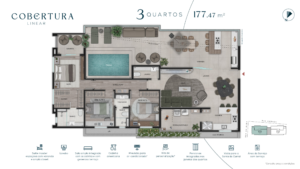 Revenda Imóveis MG - Apartamento 3 Quartos no Serra - ATMO Residence - planta 1