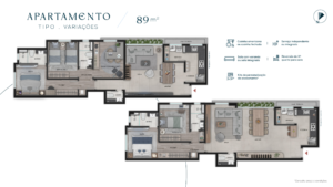 Revenda Imóveis MG - Apartamento 3 Quartos no Serra - ATMO Residence - planta 6