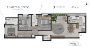 Revenda Imóveis MG - Apartamento 3 Quartos no Serra - ATMO Residence - planta 8