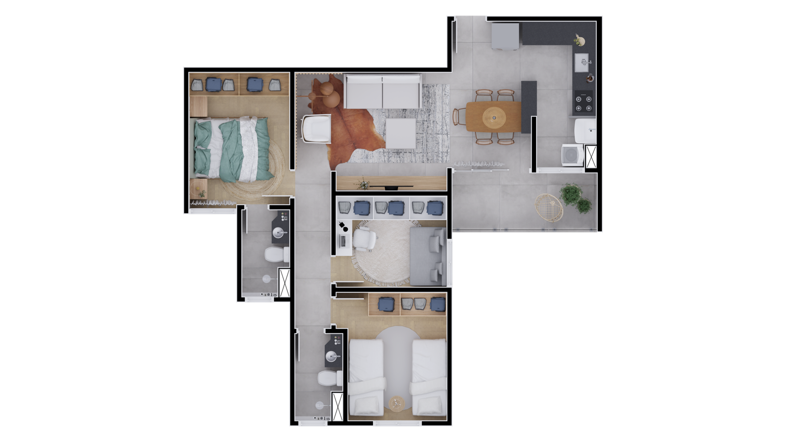 _Revenda Imoveis MG - Apartamento 3 Quartos no Padre Eustáquio - Residencial Solar Imperial -401