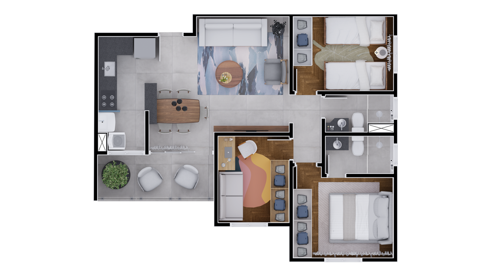 _Revenda Imoveis MG - Apartamento 3 Quartos no Padre Eustáquio - Residencial Solar Imperial -402