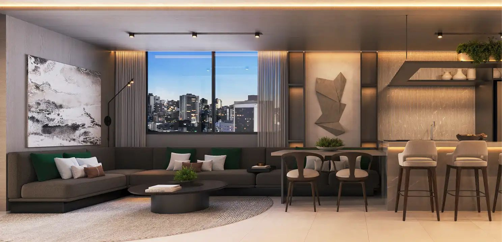 Revenda Imoveis MG - Apartamento Studios, 1 e 2 quartos na Savassi - Brickell Savassi - 5