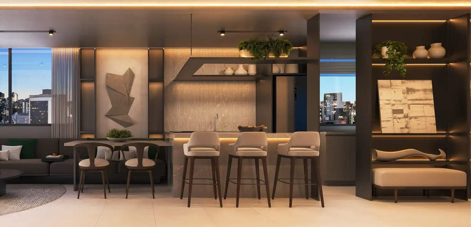 Revenda Imoveis MG - Apartamento Studios, 1 e 2 quartos na Savassi - Brickell Savassi - 6