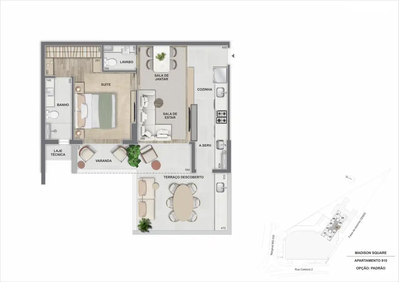 Revenda Imoveis MG - Apartamento de 1 e 2 quartos no Vila Castela (Nova Lima) – Madison Square - Planta_Ap(3)