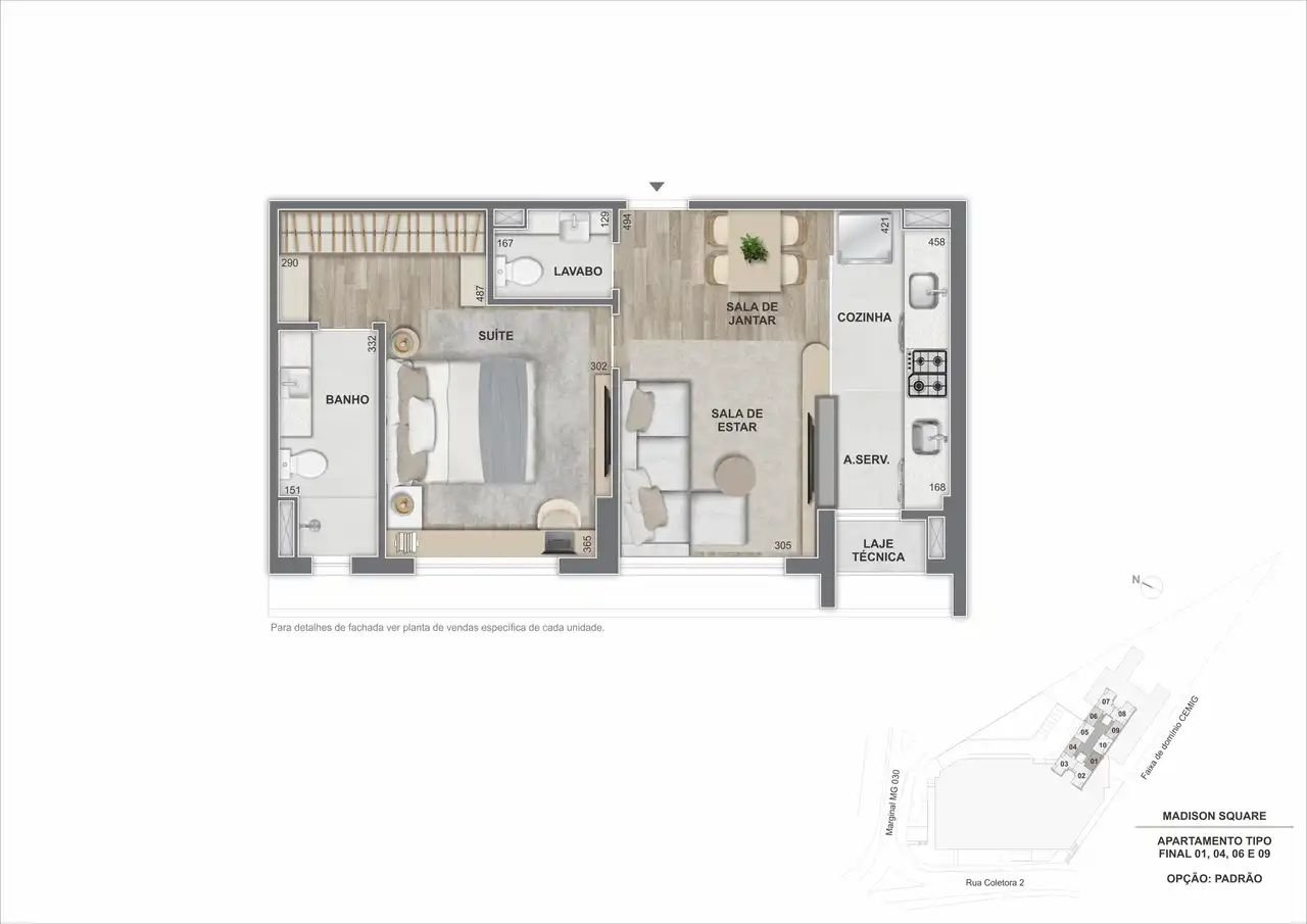 Revenda Imoveis MG - Apartamento de 1 e 2 quartos no Vila Castela (Nova Lima) – Madison Square - Planta_Ap(6)
