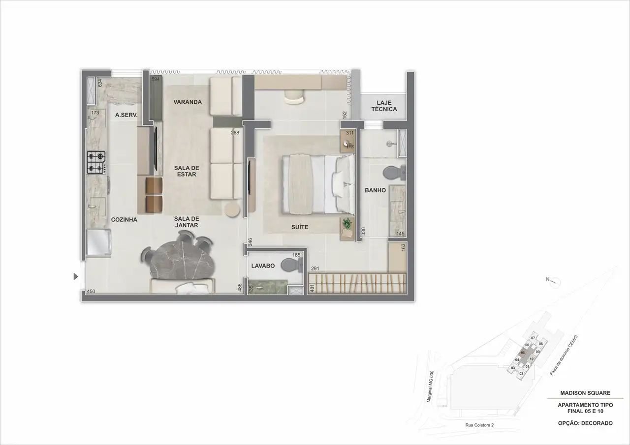 Revenda Imoveis MG - Apartamento de 1 e 2 quartos no Vila Castela (Nova Lima) – Madison SquarePlanta_Ap(7)
