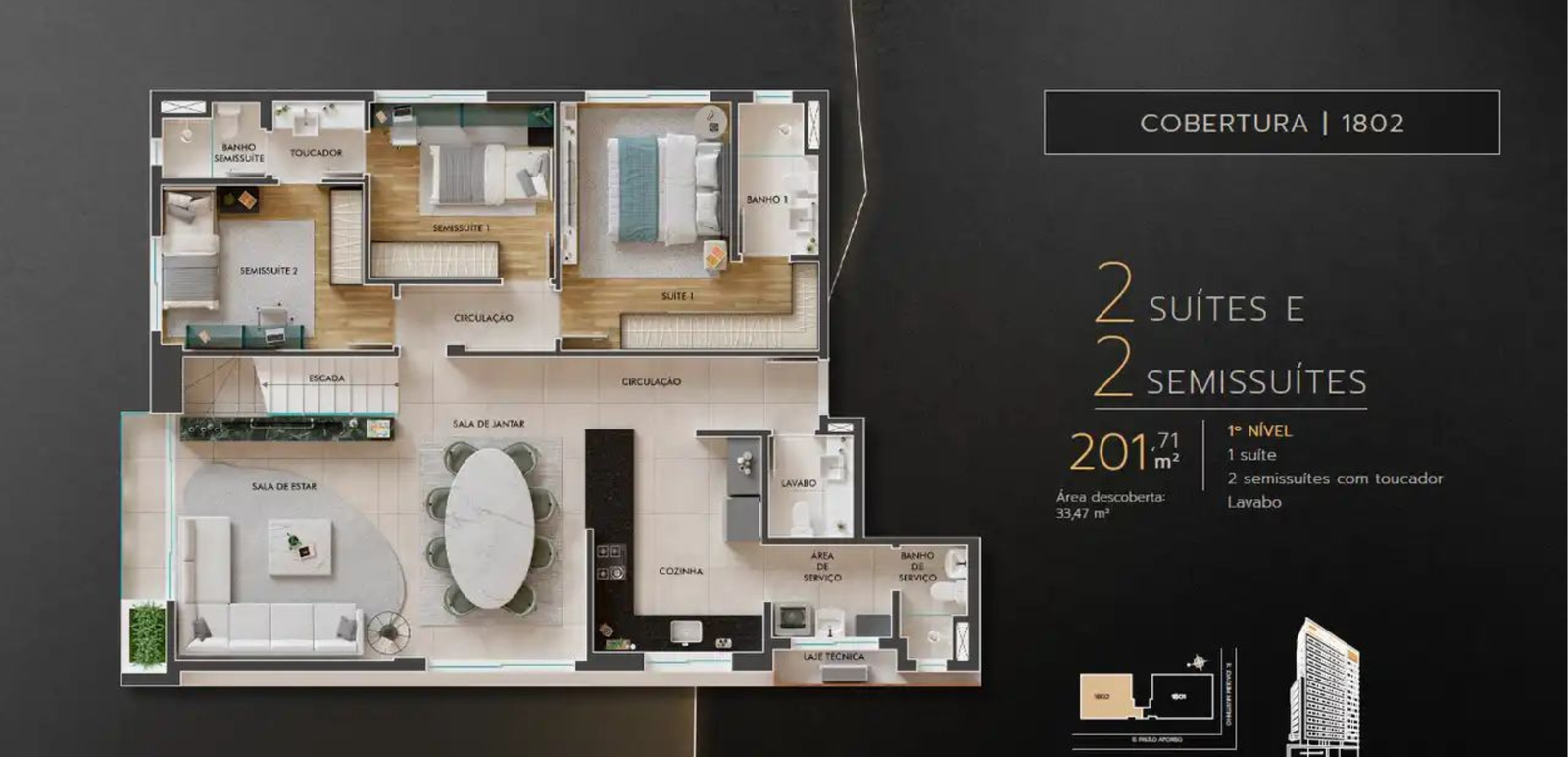 Revenda Imoveis MG - Apartamento de 2, 3 e 4 quartos no Santo Antônio – Prime - 20