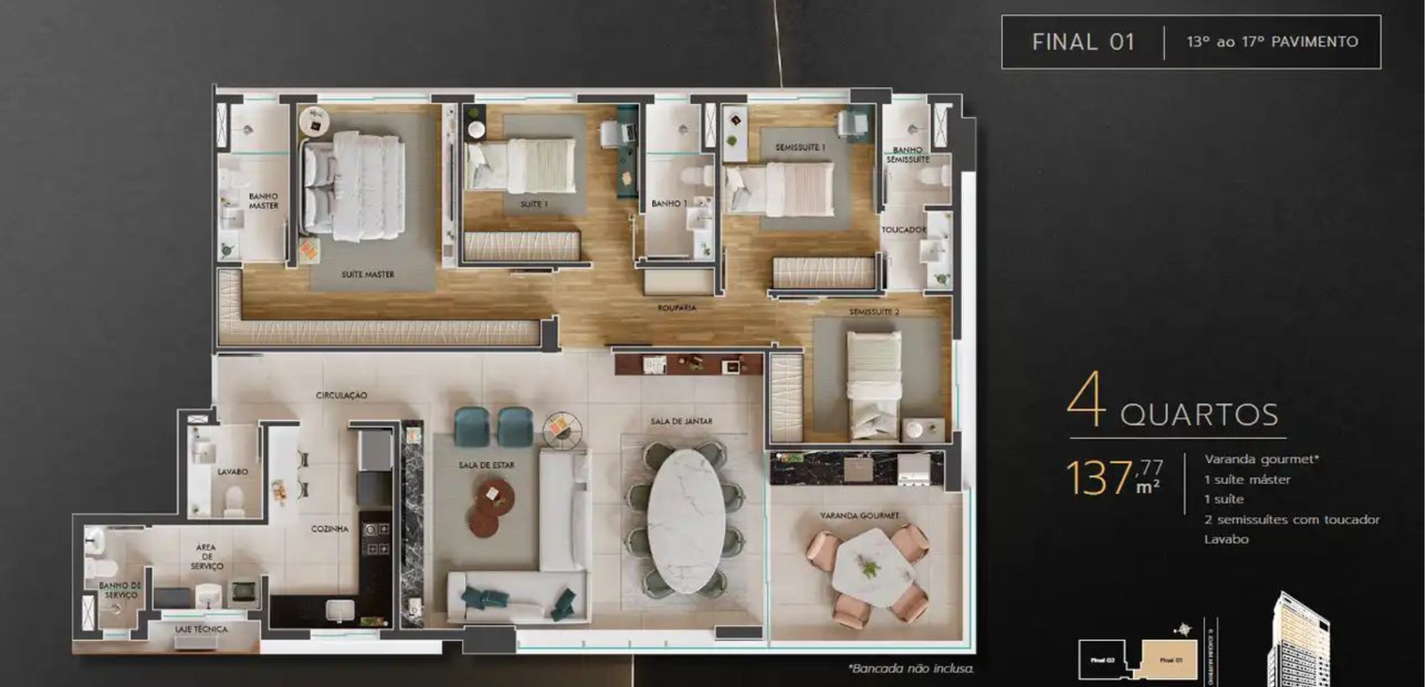 Revenda Imoveis MG - Apartamento de 2, 3 e 4 quartos no Santo Antônio – Prime - 24