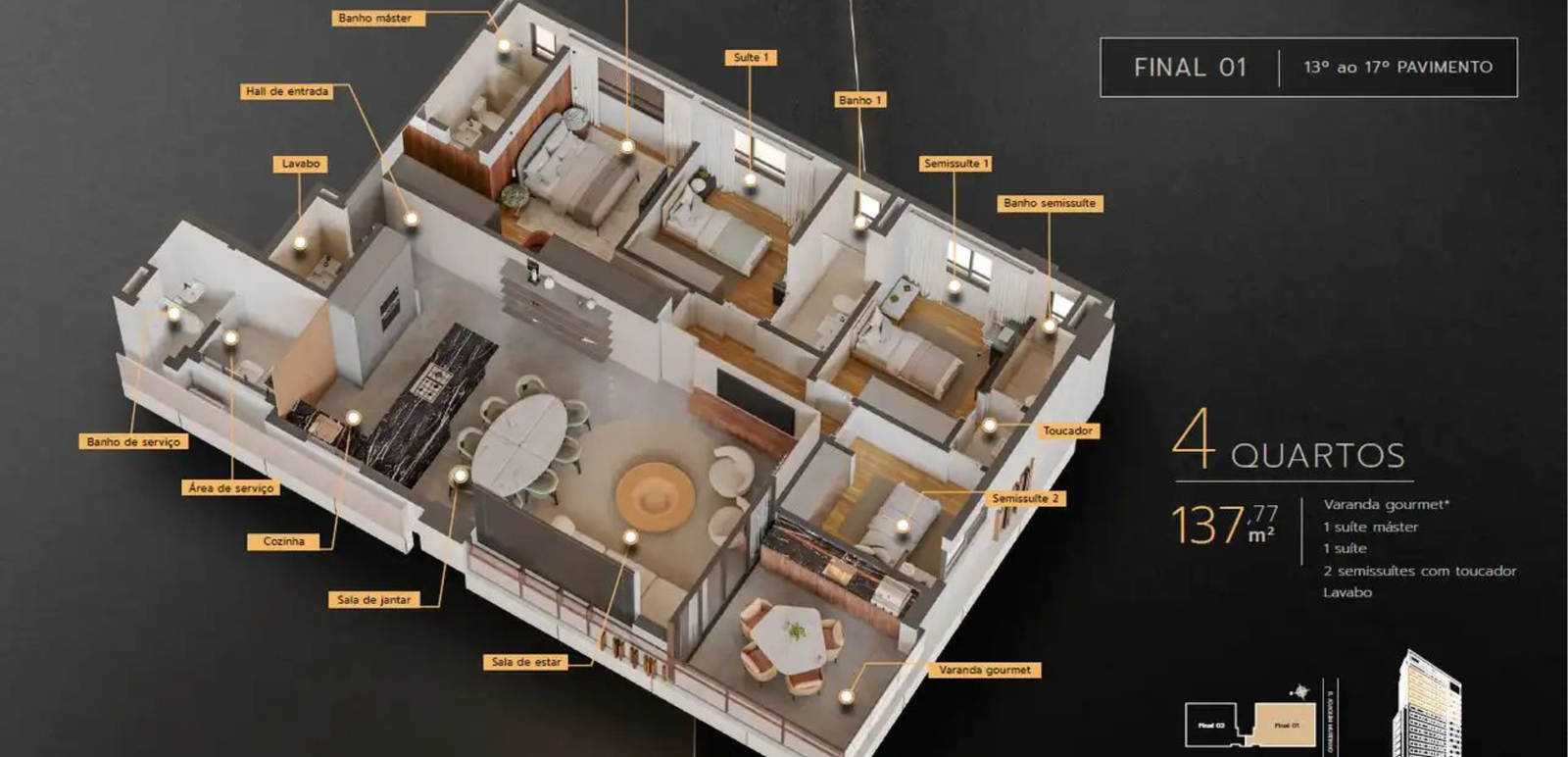 Revenda Imoveis MG - Apartamento de 2, 3 e 4 quartos no Santo Antônio – Prime - 25