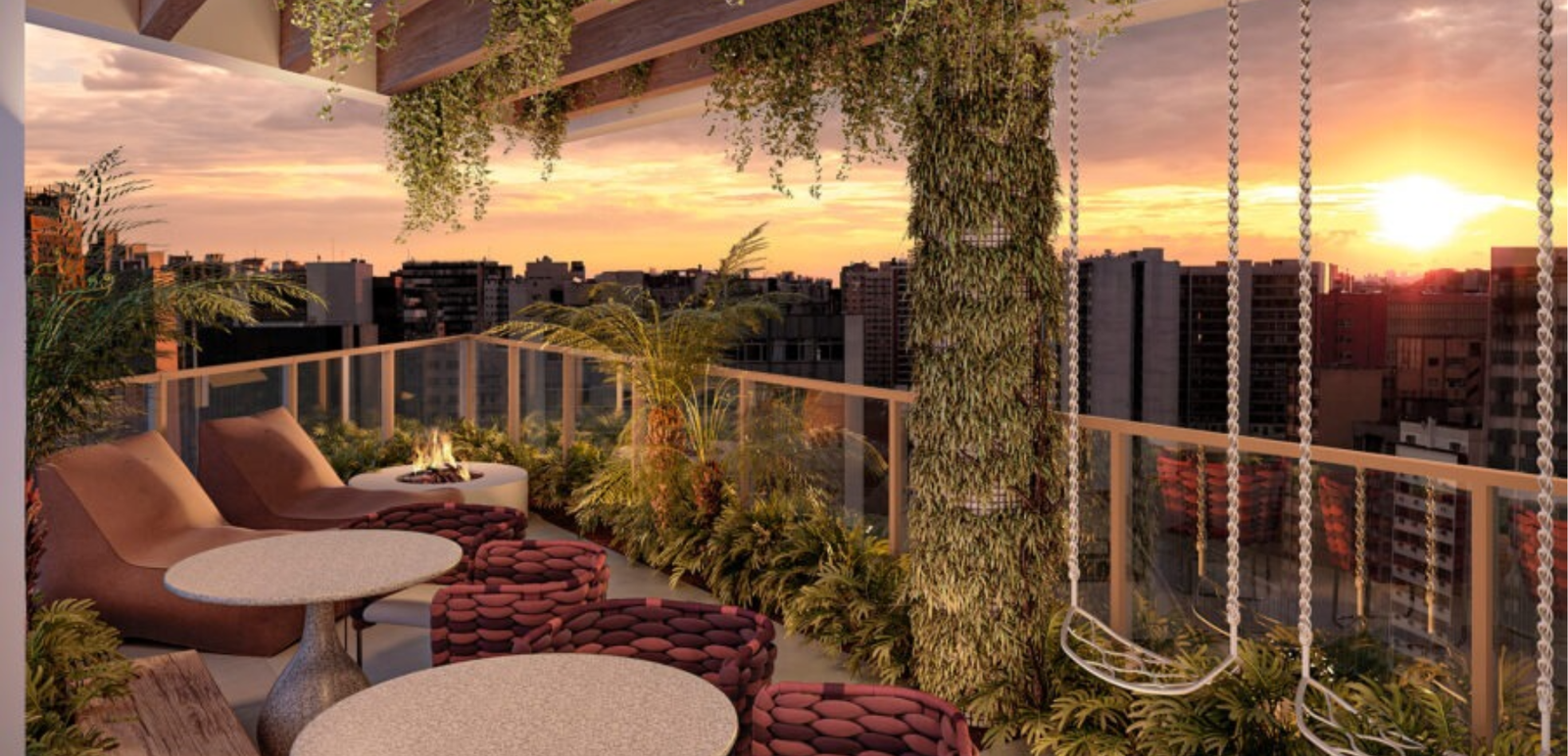 Apartamento 1 a 3 Quartos no Funcionários — Aura Frederico — Revenda Imoveis MG - sky bar gourmet rooftop - rooftop lounge