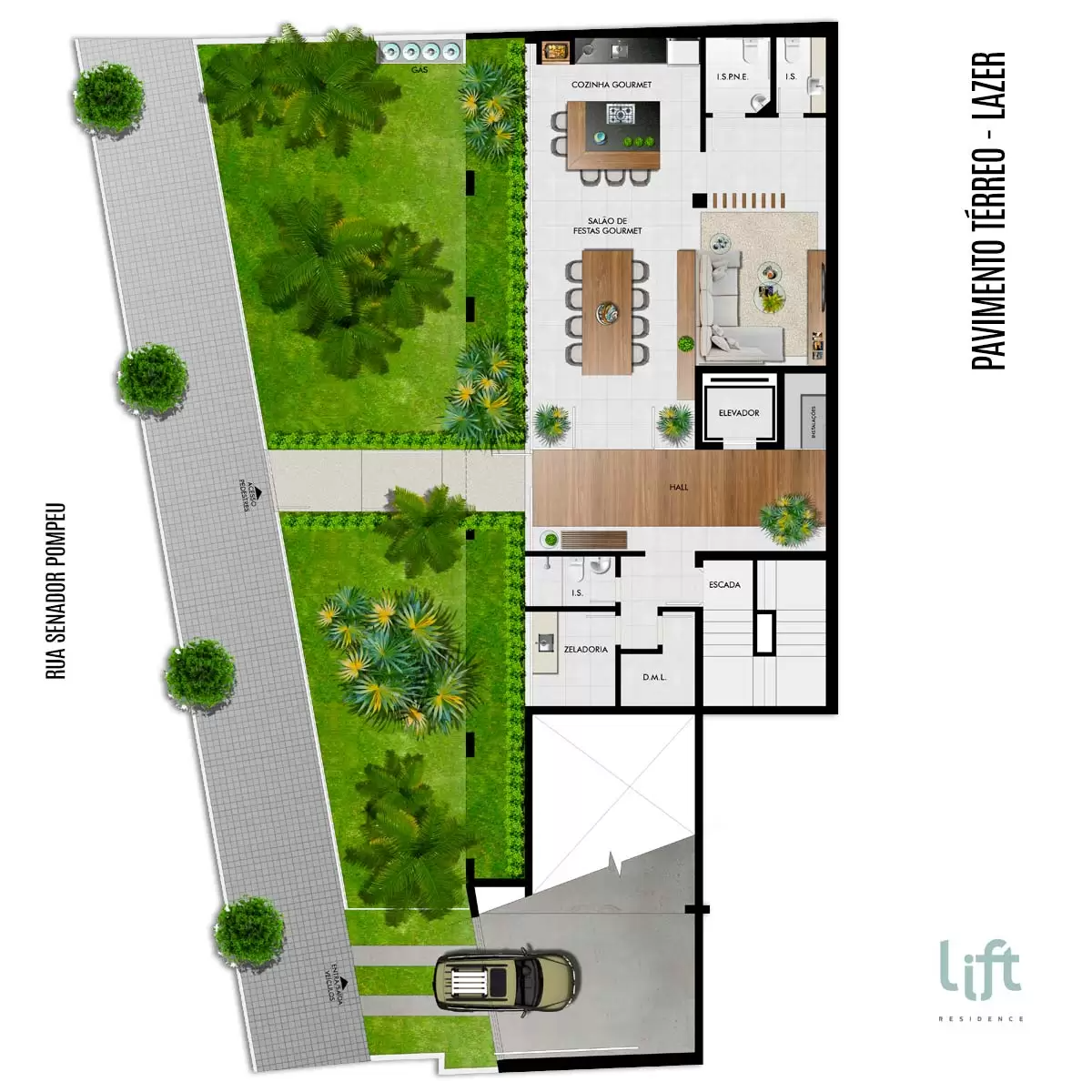 Apartamento 2 e 3 Quartos no Gutierrez – Lift Residence -_PLANTA-TERREO-LAZER