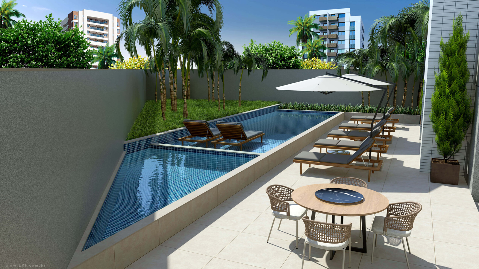 Revenda Imóveis MG - Apartamento 3 e 4 Quartos no Santo Antônio – Horizon 205-Piscina-2-scaled